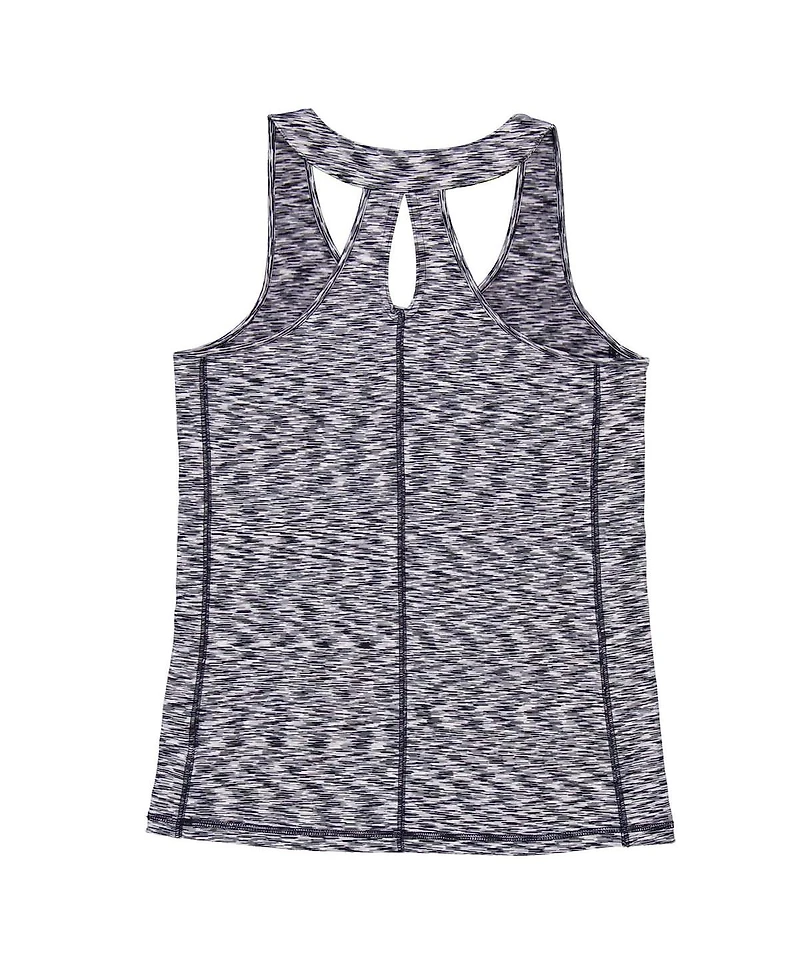 New Era Women's Navy York Yankees Space Dye Keyhole Back Tank Top