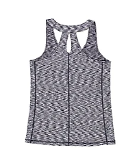 New Era Women's Navy York Yankees Space Dye Keyhole Back Tank Top