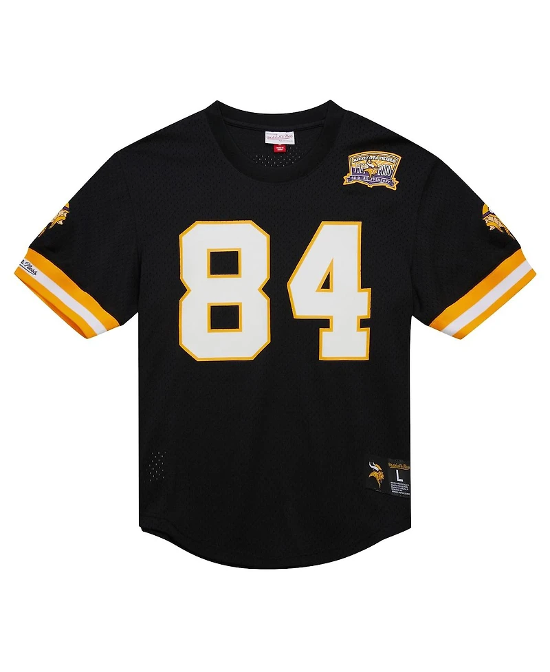 Mitchell & Ness Men's Randy Moss Black Minnesota Vikings Retired Player Name Number Mesh Top