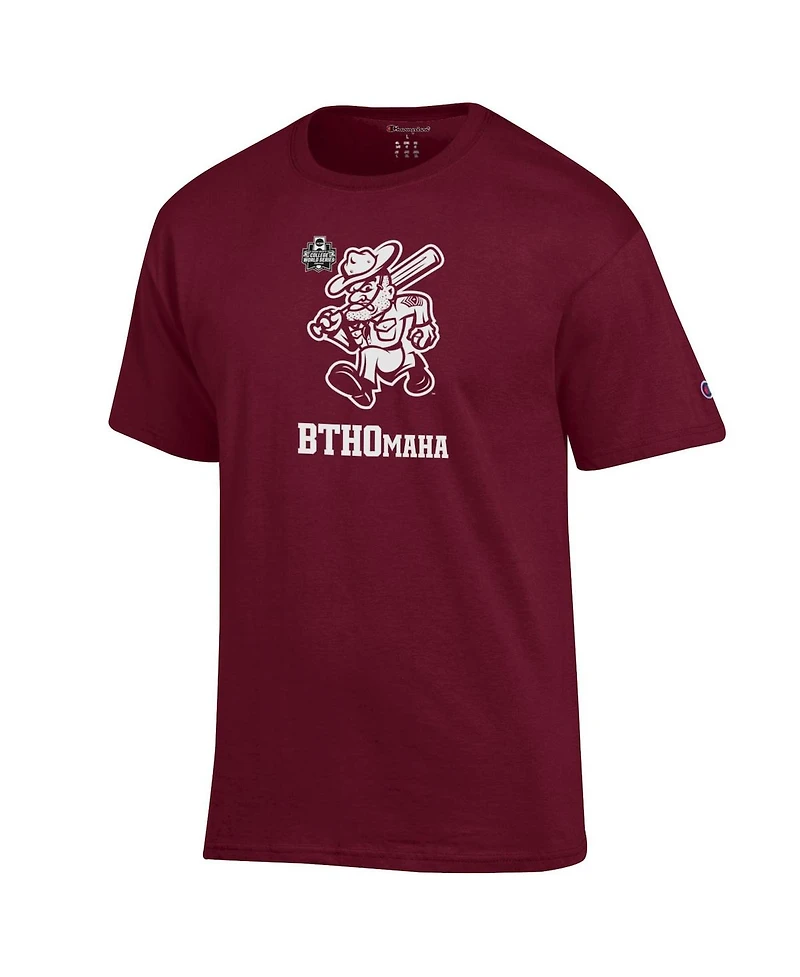 Champion Men's and Women's Maroon Texas A&M Aggies 2024 Ncaa Men's Baseball College World Series BTHOmaha T-Shirt