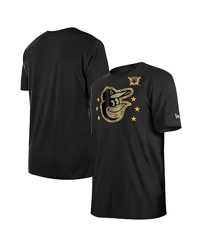 New Era Men's Black Baltimore Orioles 2024 Armed Forces Day T-Shirt