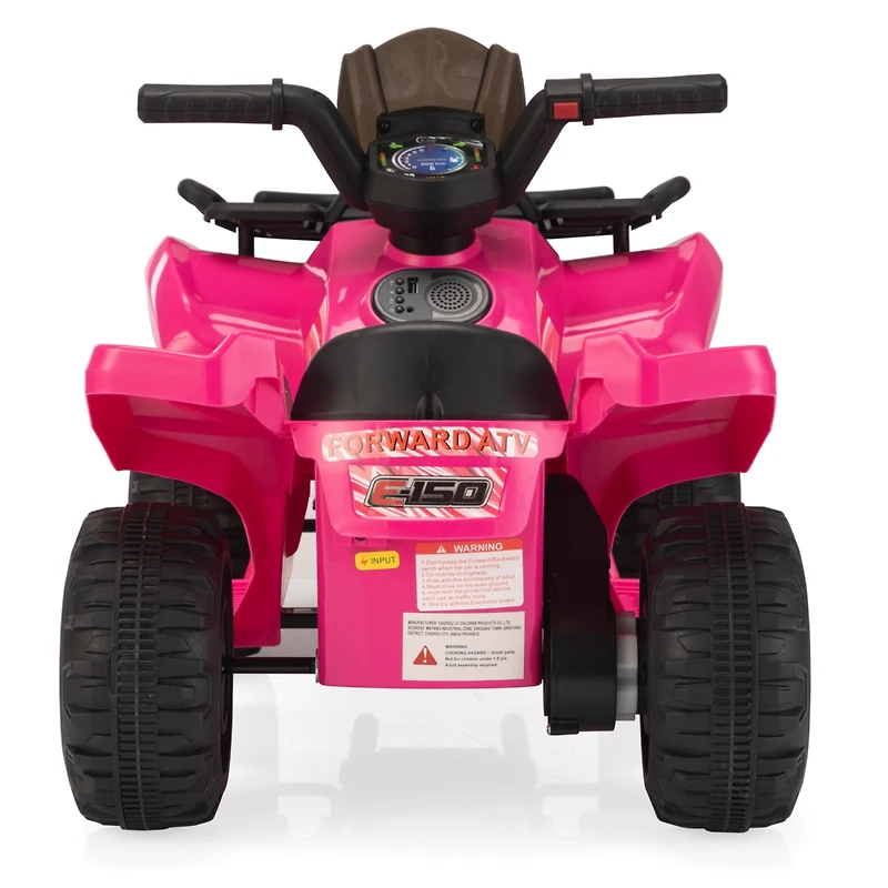 Streamdale Furniture Electric Toy Car for Kids Rosy Ride-On Atv with Music and Lights
