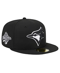 New Era Men's Black Toronto Blue Jays Logo 59FIFTY Fitted Hat