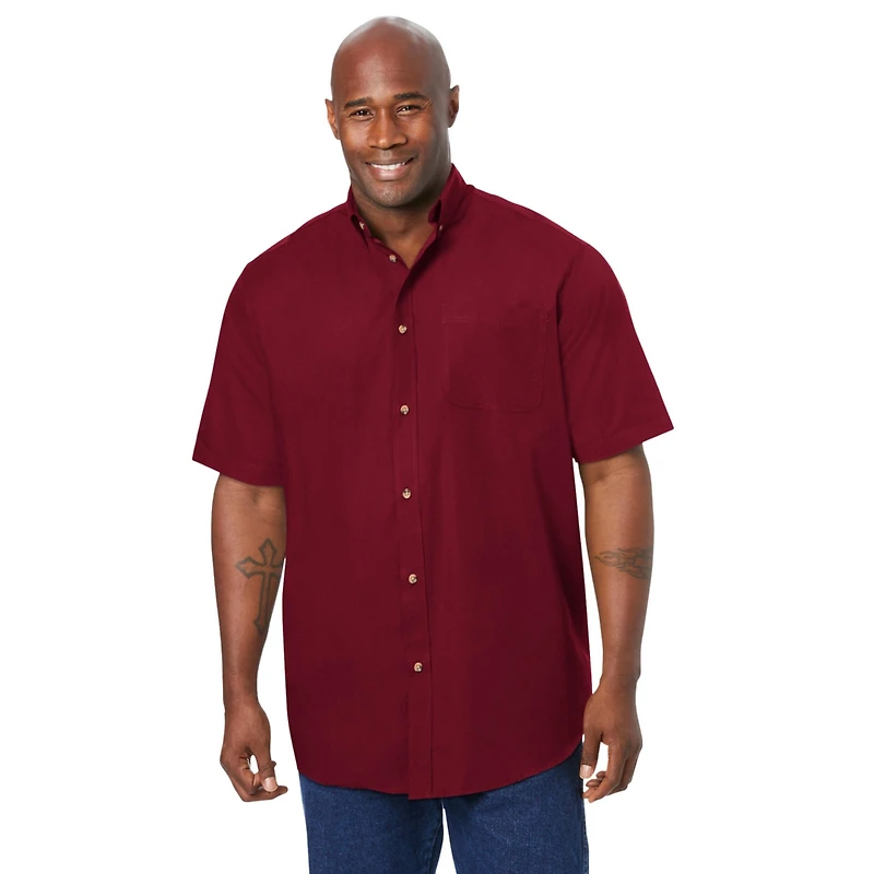 KingSize Big & Tall Short Sleeve Wrinkle-Free Sport Shirt