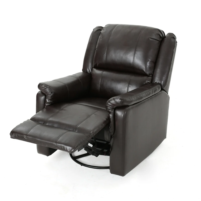 Streamdale Cozy Charcoal Swivel Glider Recliner