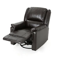 Streamdale Cozy Charcoal Swivel Glider Recliner