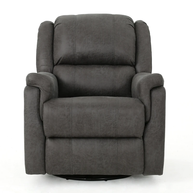 Streamdale Cozy Charcoal Swivel Glider Recliner