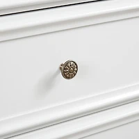 Streamdale Furniture Modern Wooden Dresser with 6 Spacious Drawers and Metal Handles