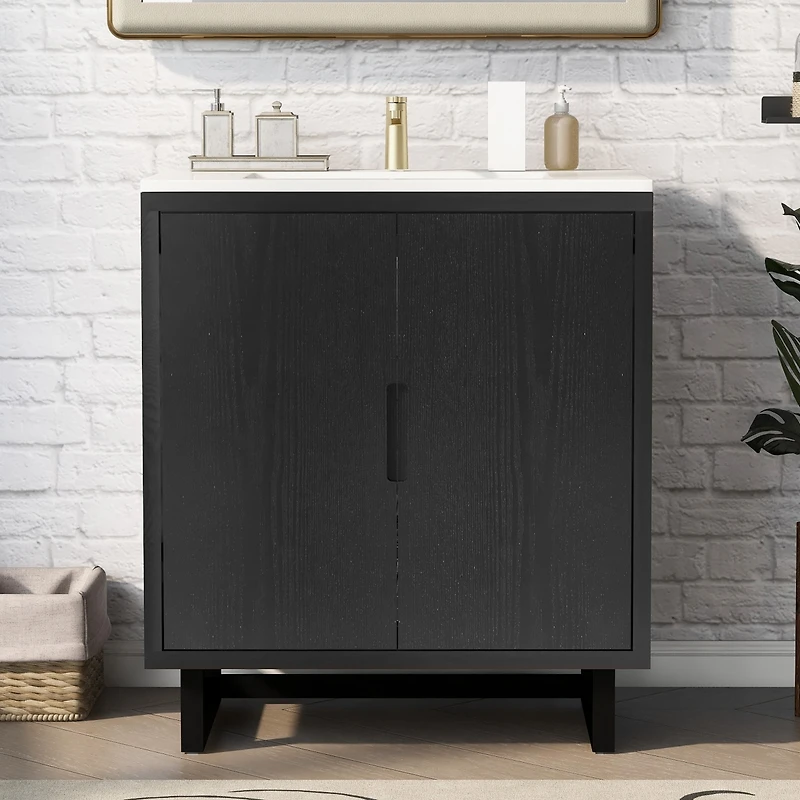 Streamdale Premium Solid Wood Bathroom Vanity (30")