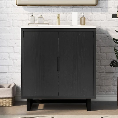Streamdale Premium Solid Wood Bathroom Vanity (30")