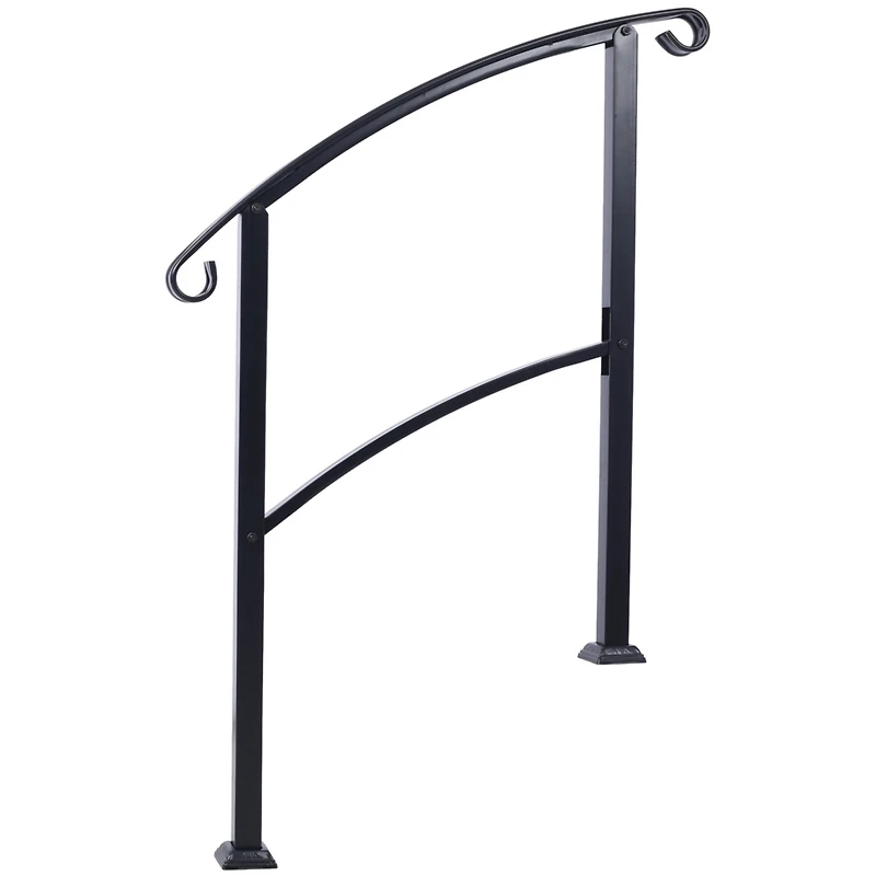 Streamdale Versatile & Stylish 3ft Black Wrought Iron Stair Hand Railing