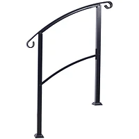 Streamdale Versatile & Stylish 3ft Black Wrought Iron Stair Hand Railing