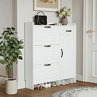 Streamdale Furniture Premium Shoe Cabinet with Ample Storage and Dust Protection