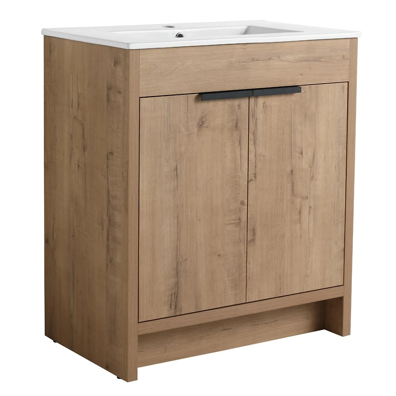 Streamdale Freestanding Vanity with Ceramic Sink & Storage