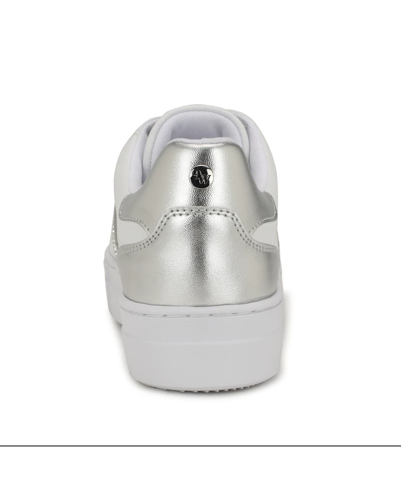 Nine West Women's Gator Platform Casual Lace-Up Sneakers