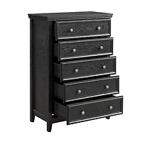Modern 5-Drawer Storage Dresser with Anti-Tip Safety