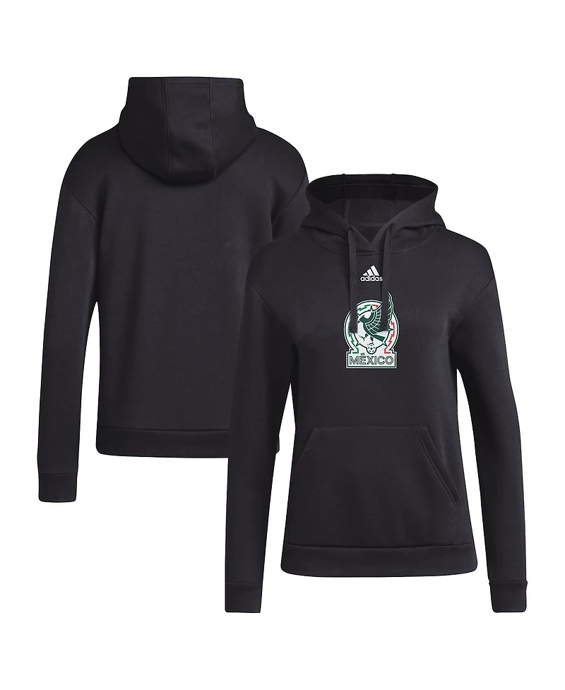 Adidas Women's Black Mexico National Team Crest Pullover Hoodie