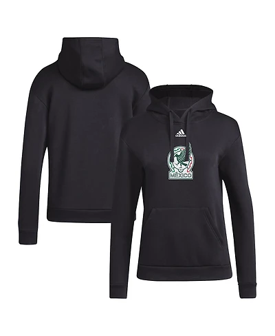 Adidas Women's Black Mexico National Team Crest Pullover Hoodie