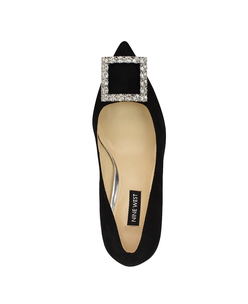 Nine West Women's Jaquee Pointy Toe Embellished Dress Pumps