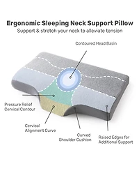 Unikome Memory Foam 2-Pack Pillows, Standard