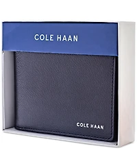 Cole Haan Men's Luxe Rfid Boxshine Extra Capacity Bifold Wallet
