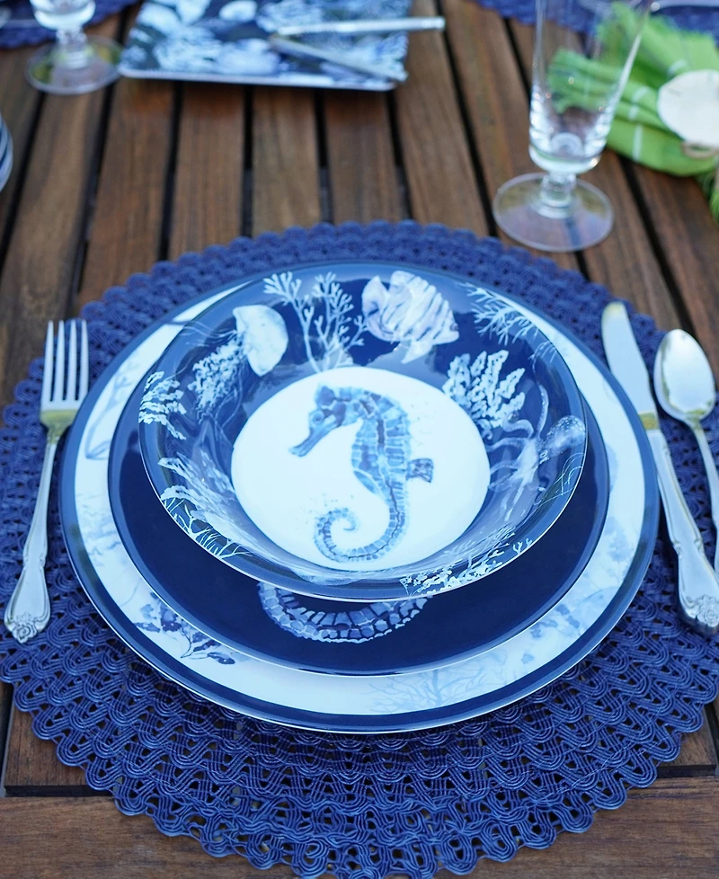 Certified International Sea Life Set of 6 All Purpose Bowl 7.5" x 2", Service For 6