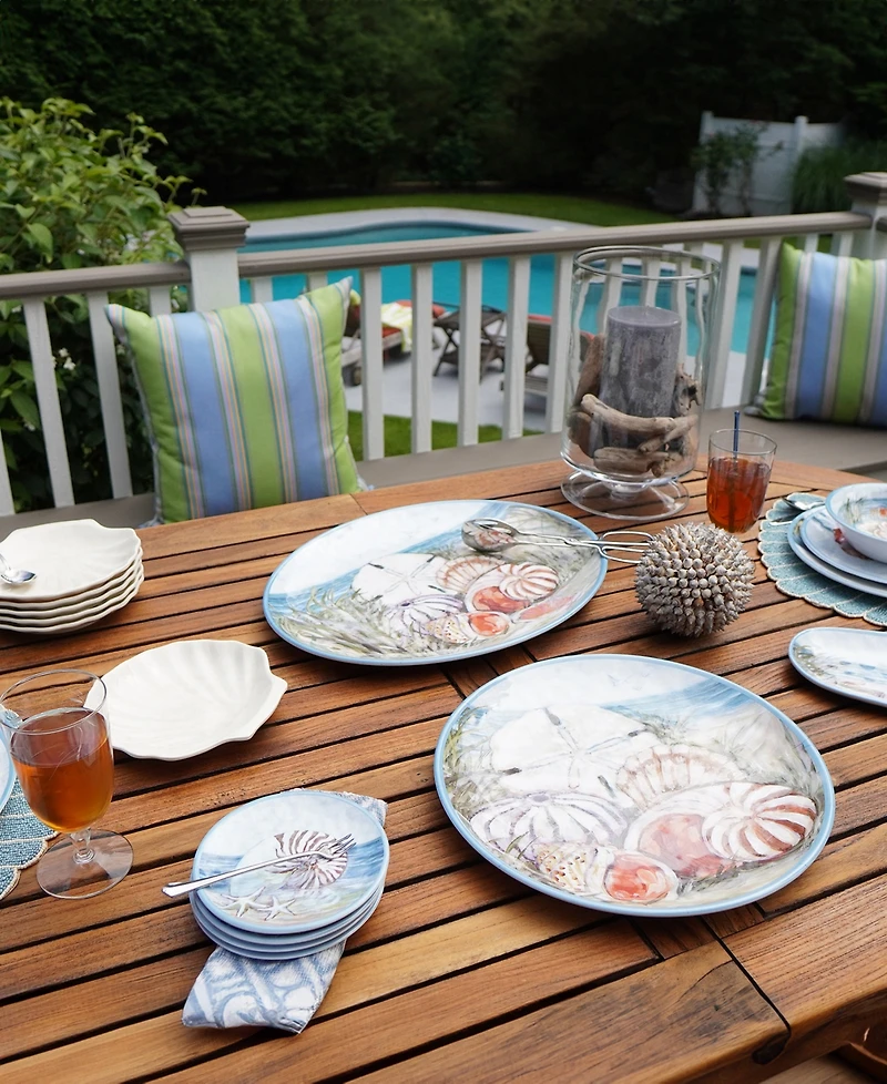Certified International 3-d Scallop Set of 6 Shell Candy Plate, Service For 6