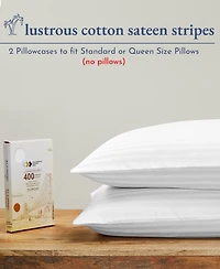 Standard / Queen Size Striped Pillowcase Set