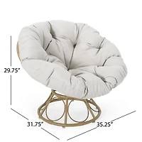 Streamdale Mia Papasan Swivel Chair for Outdoor Comfort