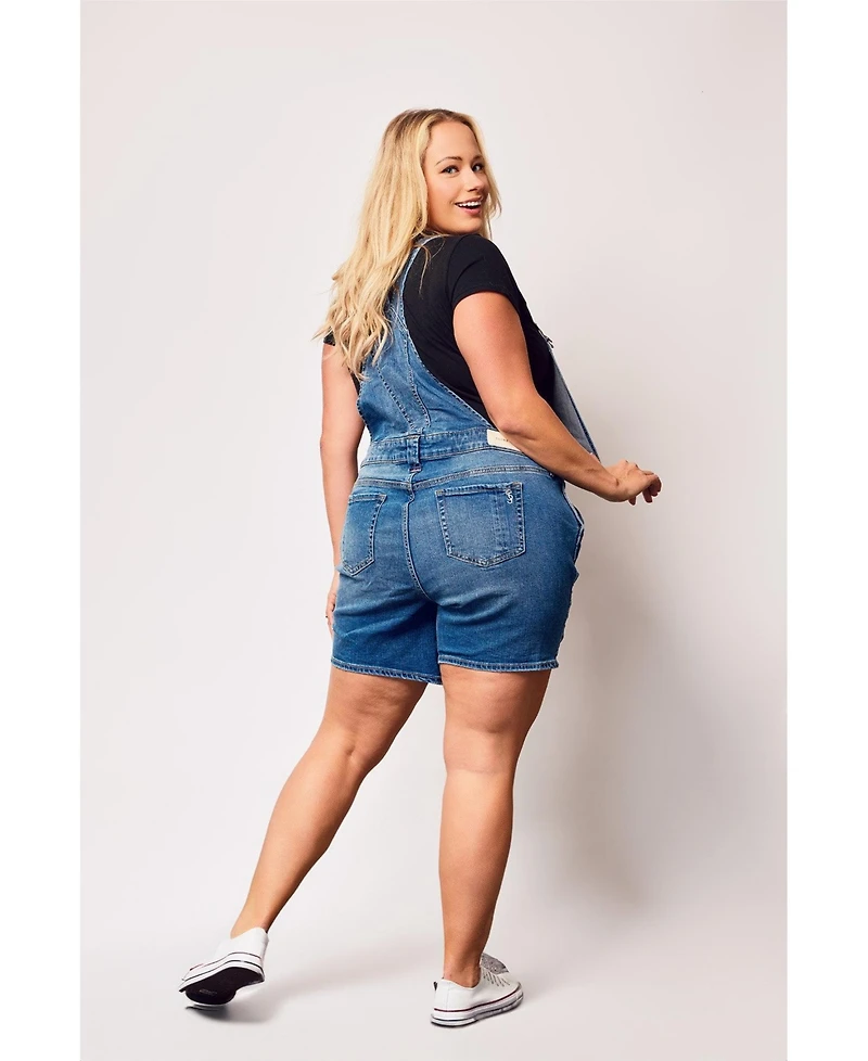 Slink Jeans Plus Denim Short Overall