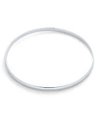 Bling Jewelry Plain Simple Dome Milgrain Edge Layering Stacking 3MM Shinny Sterling Silver RoundBangle Bracelet