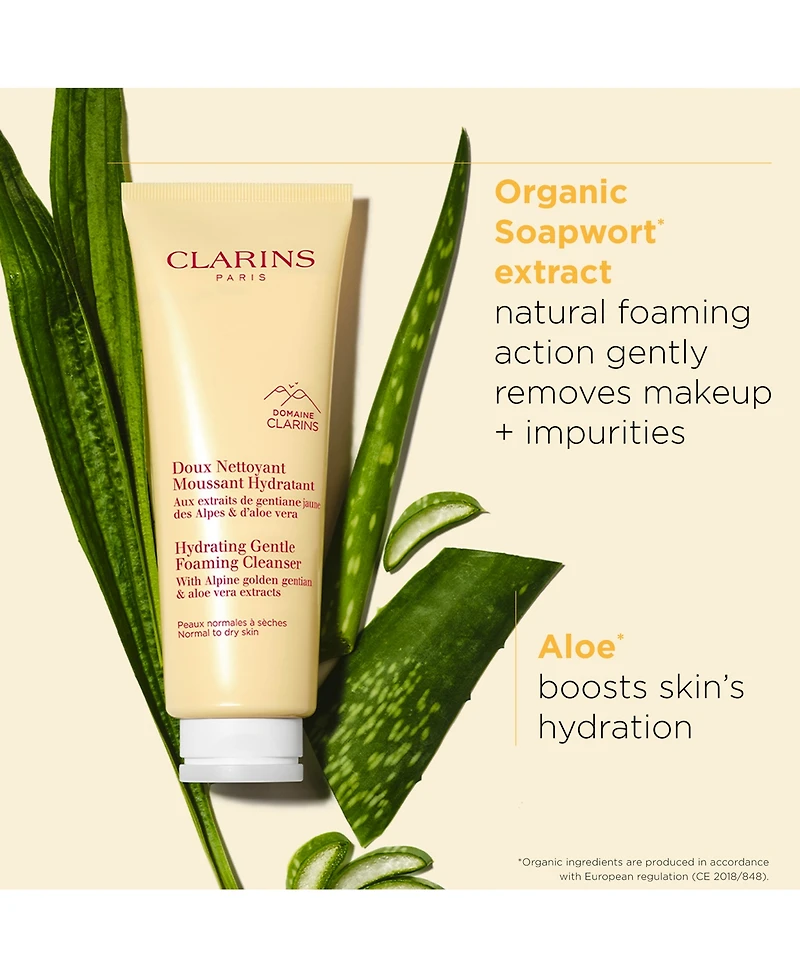 Clarins Hydrating Gentle Foaming Cleanser With Aloe Vera