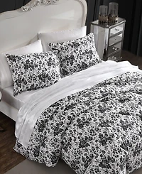 Betsey Johnson Betseys Toile Piece Duvet Cover Set