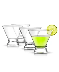 JoyJolt Afina Stemless Martini Glasses - 8 oz, Set of 4