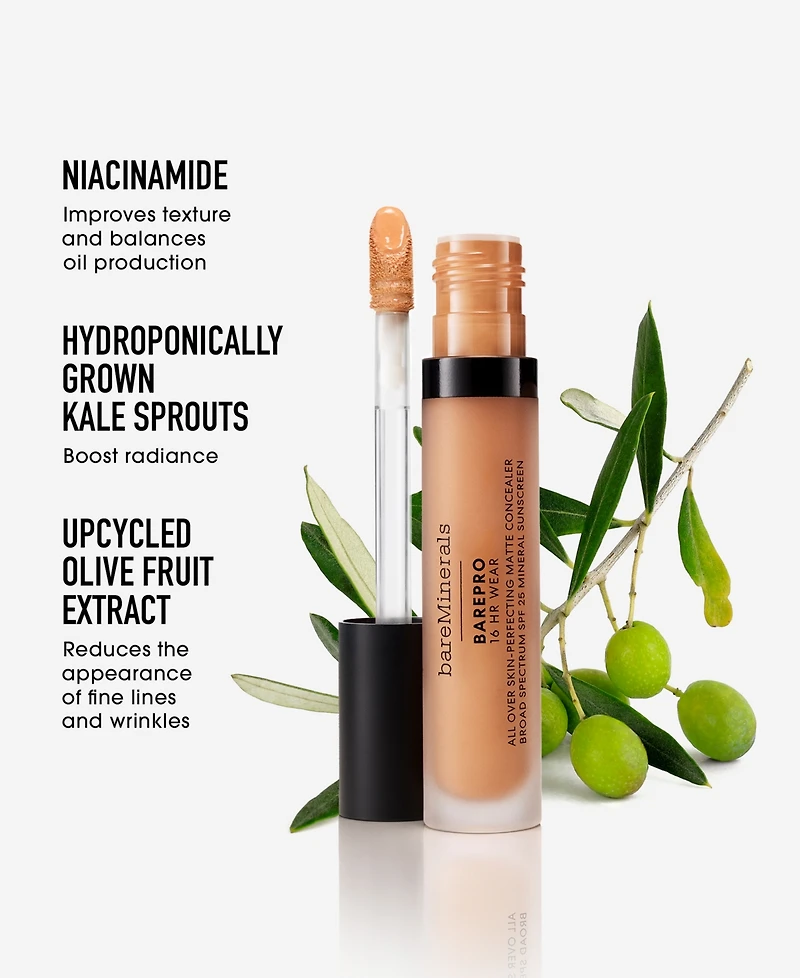 bareMinerals barePro 16HR All Over Skin-Perfecting Matte Concealer Mineral Spf 25