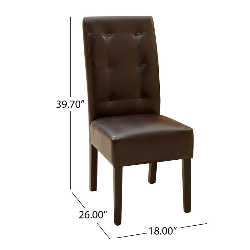 Streamdale Bonded Leather Dining Chairs Comfort and Style
