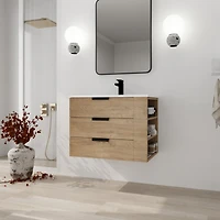 Streamdale Space-Saving Bathroom Vanity with Self-Closing Drawers