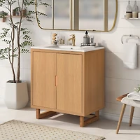 Streamdale Premium Solid Wood Bathroom Vanity (30")