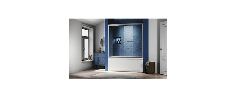 Streamdale 56-60" Tempered Glass Walk-In Shower Door