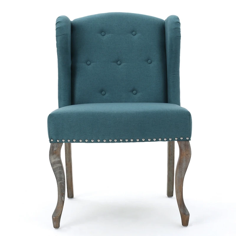Streamdale Classic Wingback Chair with Stylish Buttons and Studded Accents