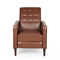Streamdale Mid-Century Recliner with Waffle Stich Upholstery