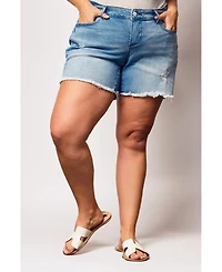 Slink Jeans Plus Denim Shorts