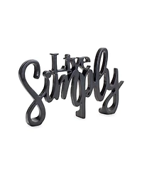 Cozy and Simply Sentiment Block Cut Out (Set of 2)
