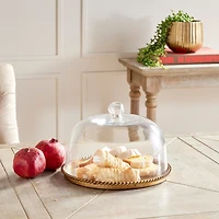 Braiden Tray With Cloche Large