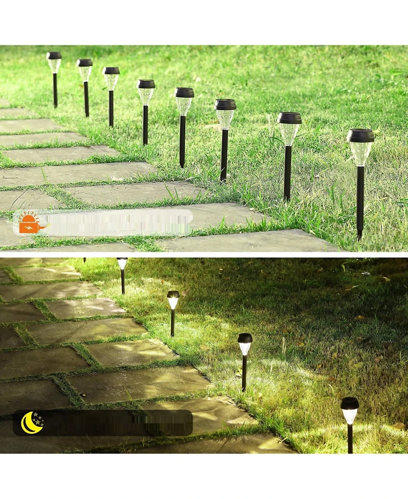 Maggift Solar Pathway Lights: Outdoor, Waterproof - 12 Pack
