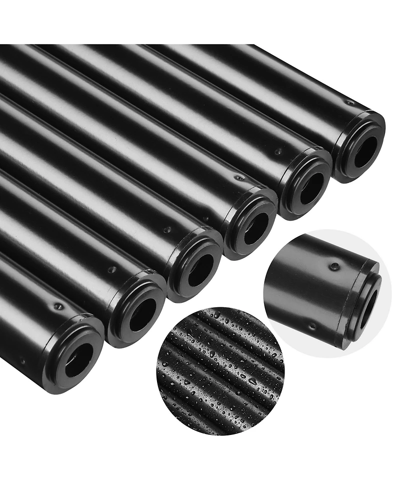 Yescom 10 Ft String Light Pole Outdoor Metal Pole Aluminum Patio Backyard Party 4 Pack