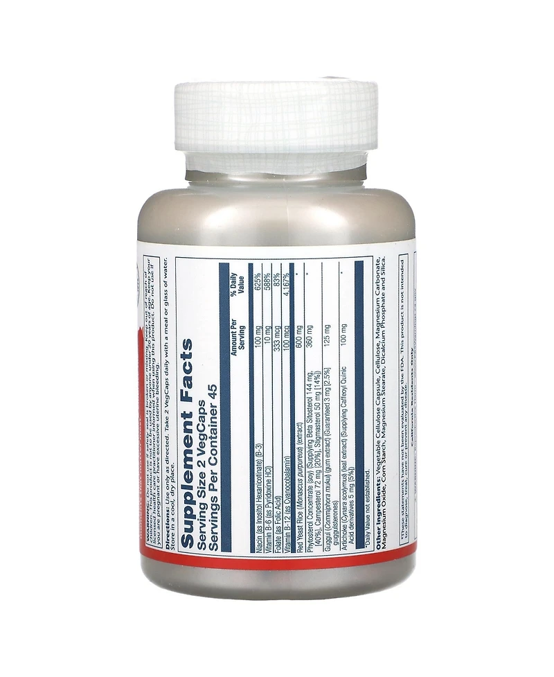 Solaray CardioComplete, Cardiovascular System Support | Red Yeast Rice, Guggul & Artichoke