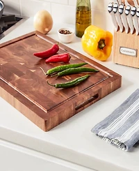 Cuisinart 17" Reversible End-Grain Acacia Cutting Board
