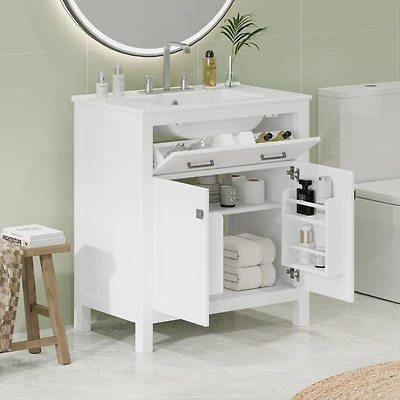 Streamdale Elegant 30-inch Modern Bathroom Vanity with Ample Storage