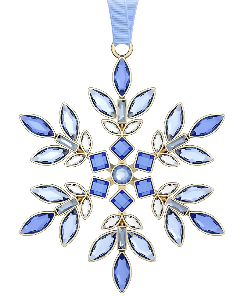 Swarovski Blue Crystal Hanging Snowflake Ornament